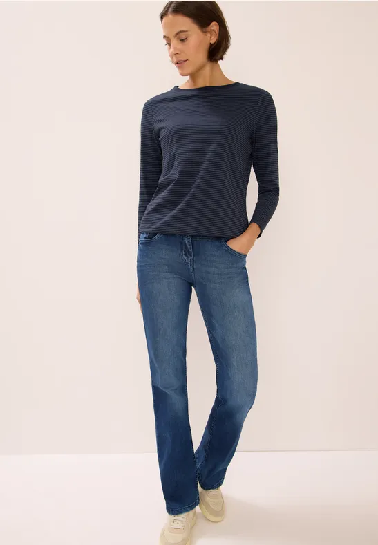 Shirt mit tonalen Streifen urban dark blue