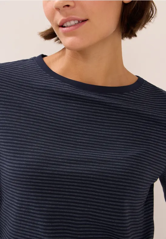 Shirt mit tonalen Streifen urban dark blue
