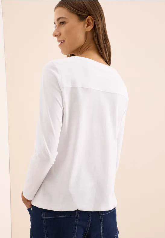 Shirt in Unifarbe White