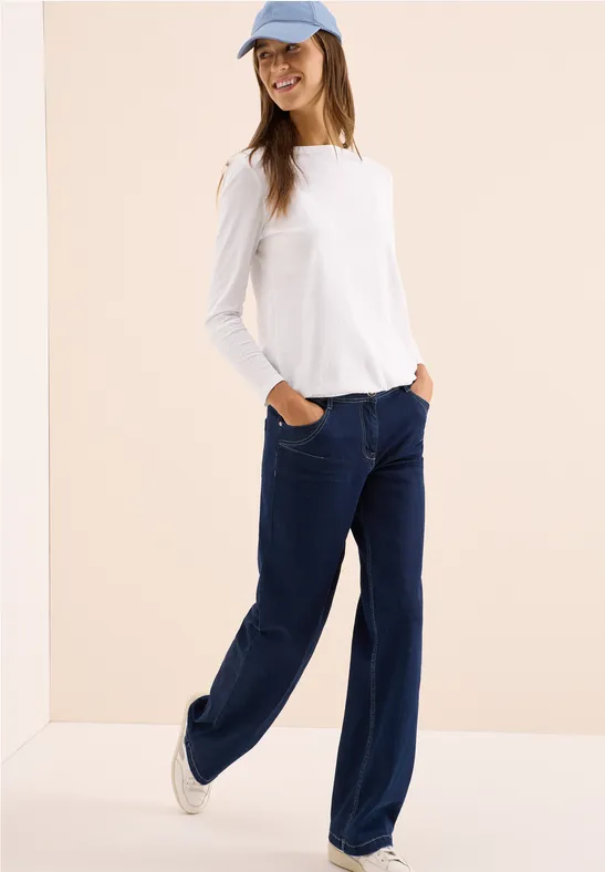 Shirt in Unifarbe White