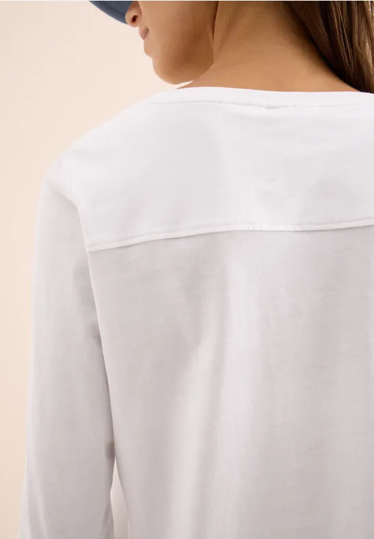 Shirt in Unifarbe White