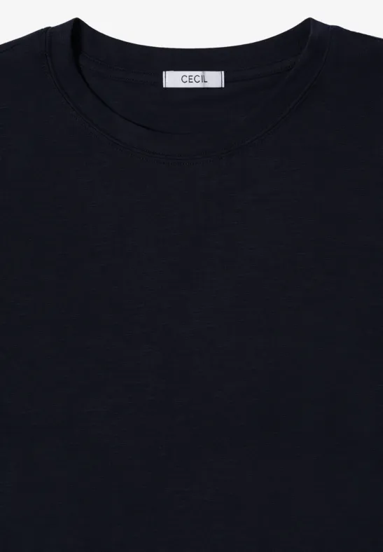 Basic Rundhalsshirt urban dark blue