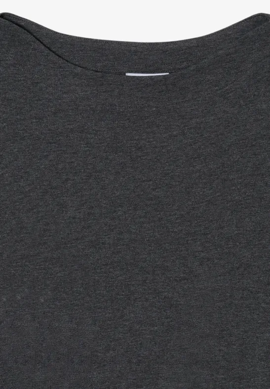 Langarmshirt black melange