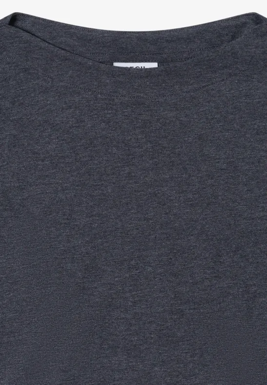 Langarmshirt urban dark blue melange