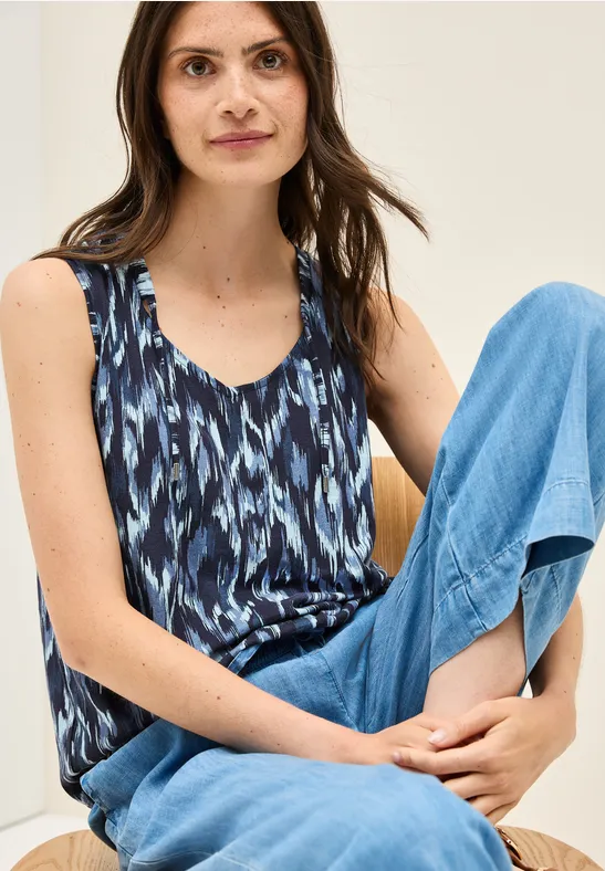 Gemustertes Top urban navy blue