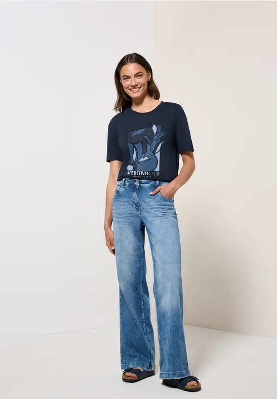 T-shirt avec imprimé urban navy blue