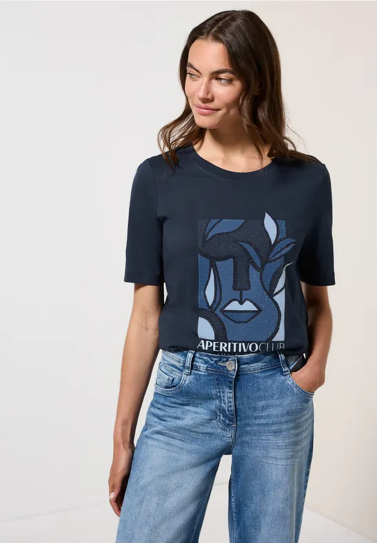 T-shirt avec imprimé urban navy blue