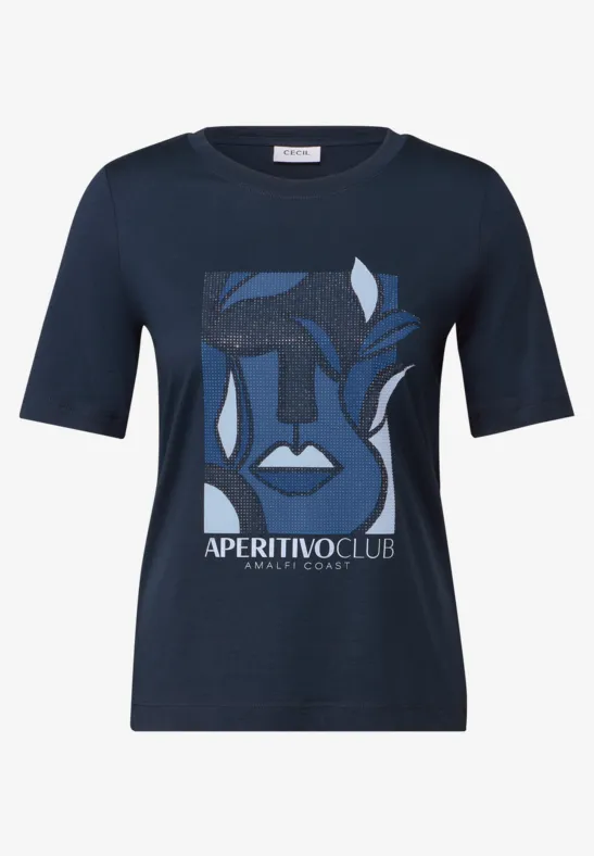 T-shirt avec imprimé urban navy blue