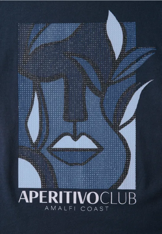 T-shirt avec imprimé urban navy blue