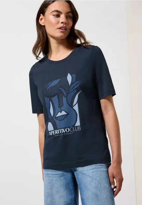 T-shirt avec imprimé urban navy blue