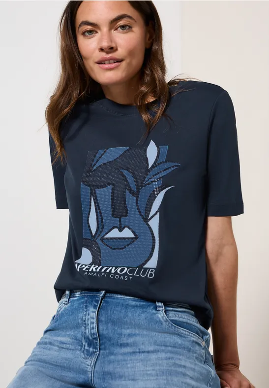 T-shirt avec imprimé urban navy blue
