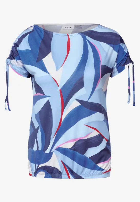 T-shirt imprimé avec fronces urban navy blue