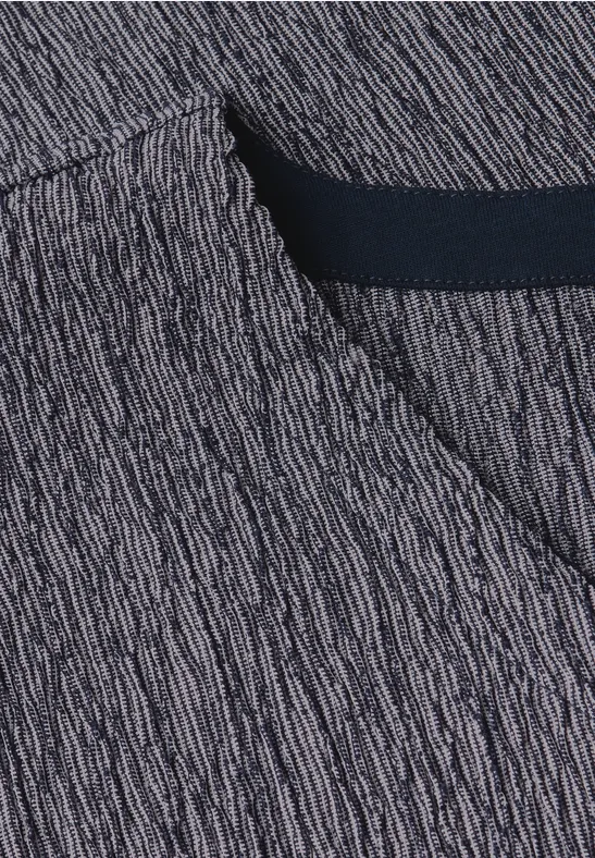 Koszula z teksturą krepy urban navy blue