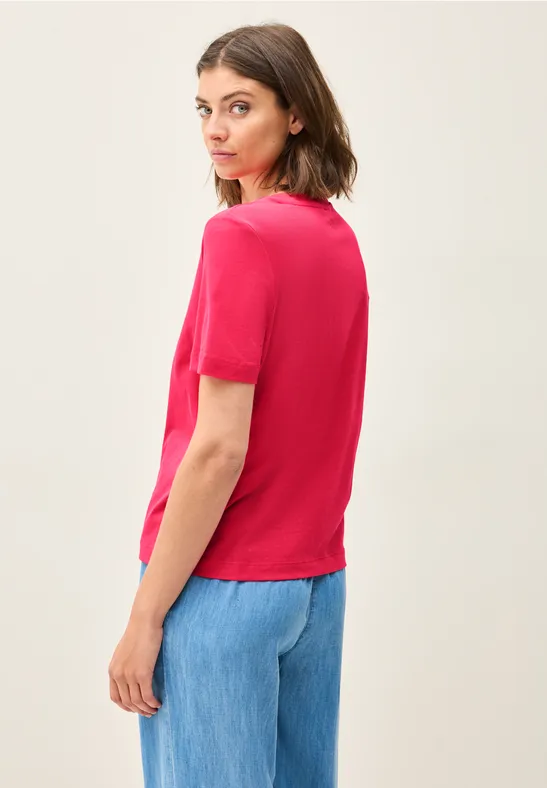 Shirt met edelstenen glazed apple red