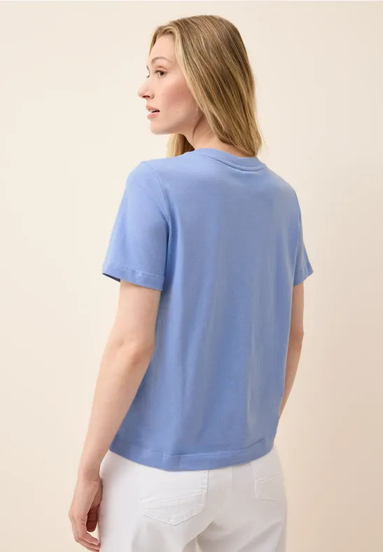 T-shirt avec détail wording deep pastel blue