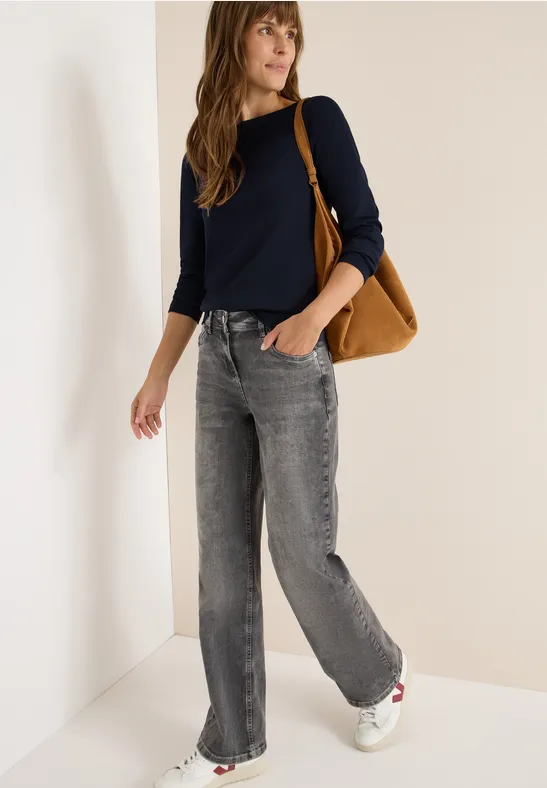 Shirt mit U-Boot-Ausschnitt urban dark blue