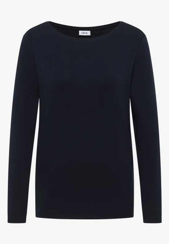 Shirt mit U-Boot-Ausschnitt urban dark blue