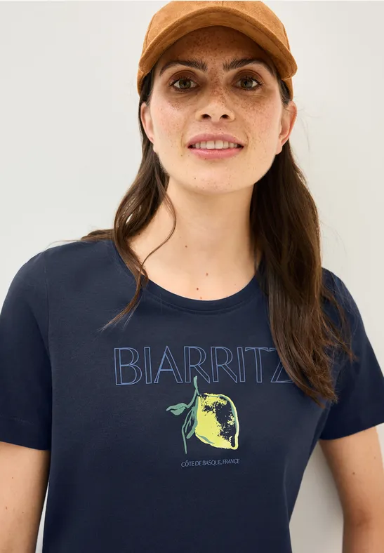 T-shirt avec imprimé urban navy blue