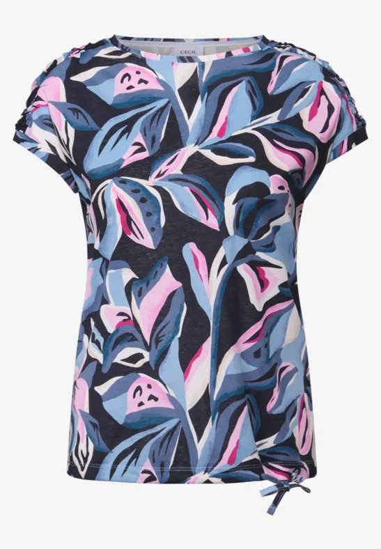 Wzorzysta koszula urban dark blue