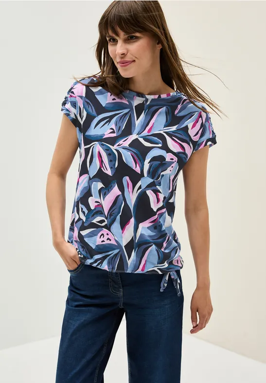 Wzorzysta koszula urban dark blue