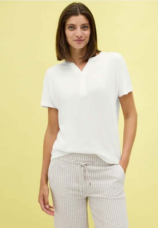 Lässiges Shirt im Tunika Look vanilla white
