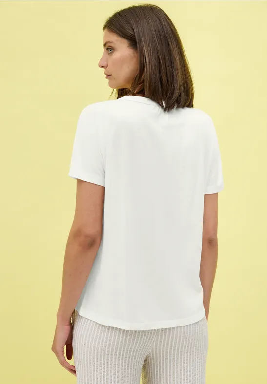 Lässiges Shirt im Tunika Look vanilla white
