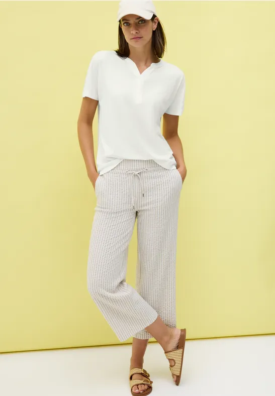 Lässiges Shirt im Tunika Look vanilla white