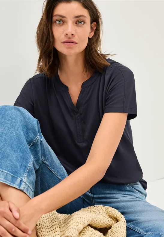 Lässiges Shirt im Tunika Look urban dark blue