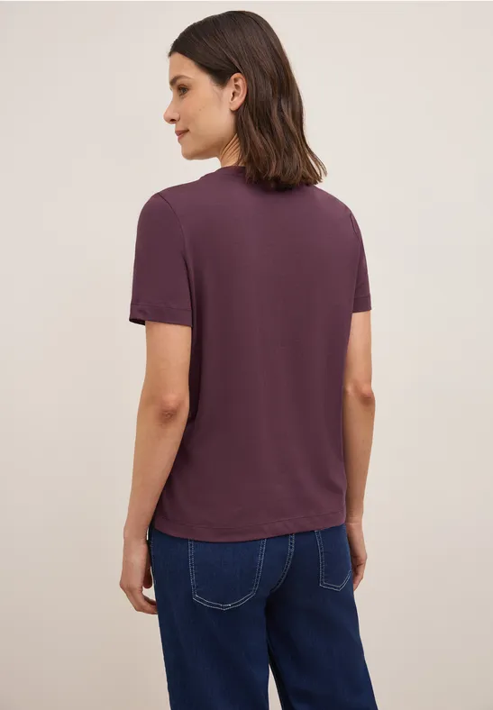 Shirt mit Print mulberry red