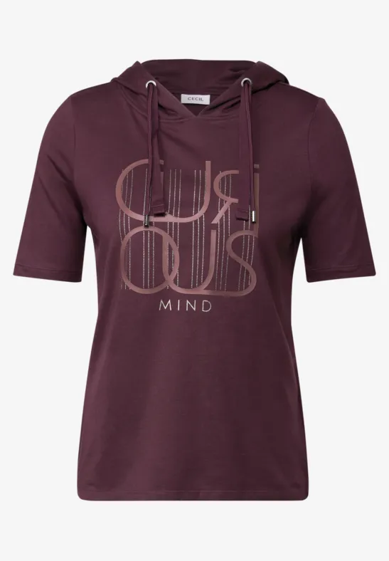 Bluza z napisem mulberry red