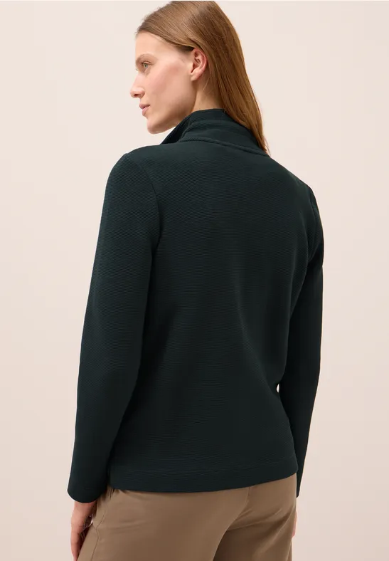 Leichte Ottoman Jacke ink green