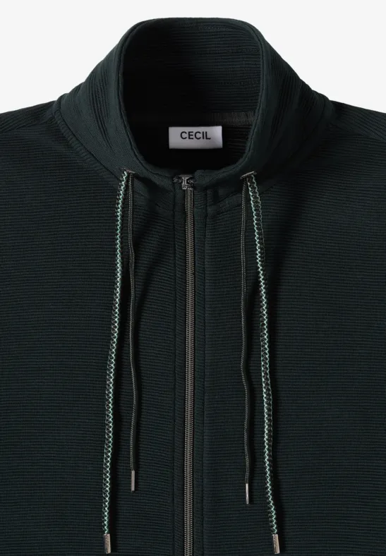 Leichte Ottoman Jacke ink green