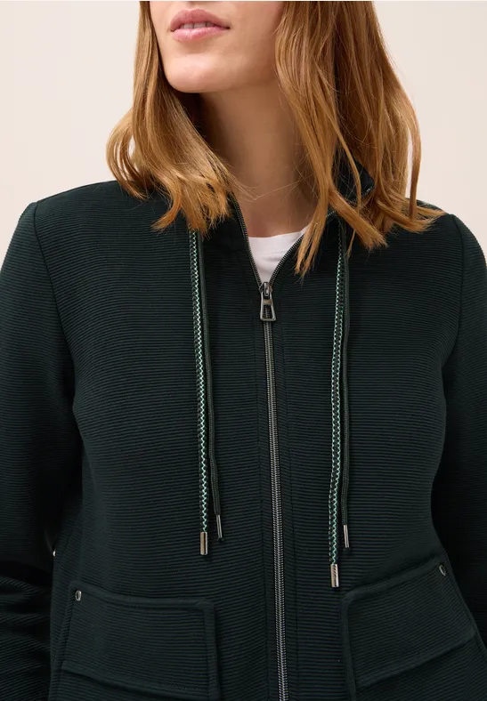 Leichte Ottoman Jacke ink green