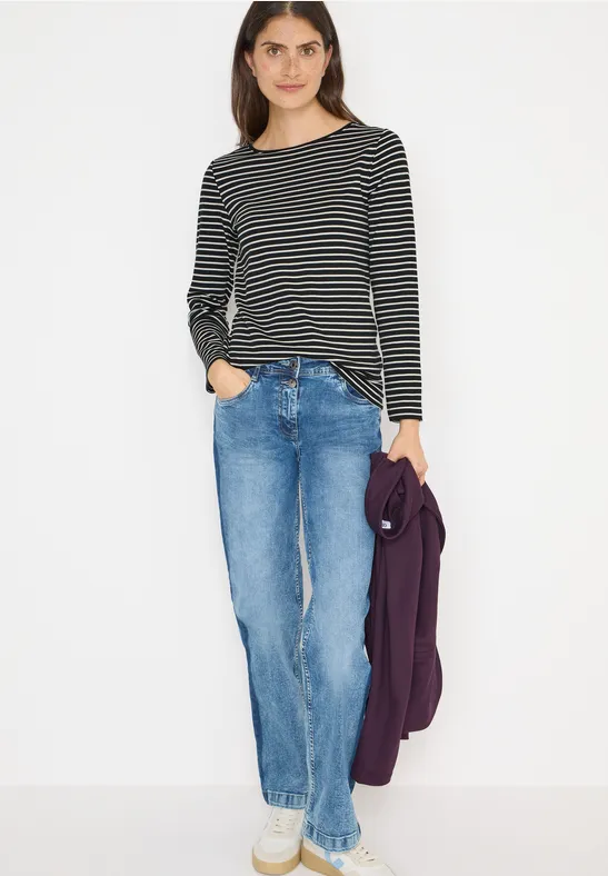 Gestreiftes Shirt Black