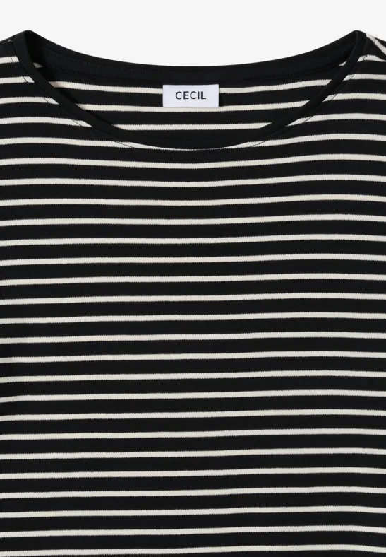 Gestreiftes Shirt Black