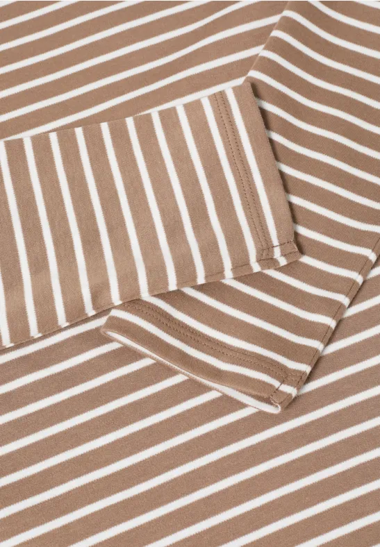 T-shirt à rayures natural taupe