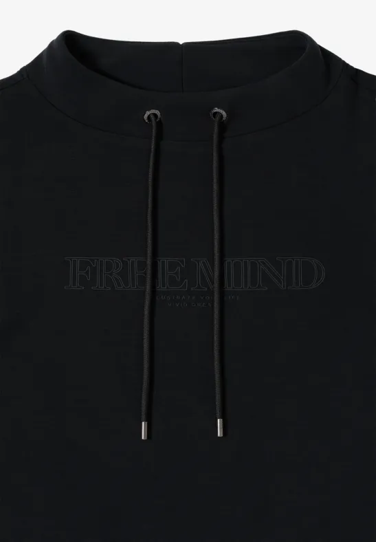 Shirt mit Stickerei Black