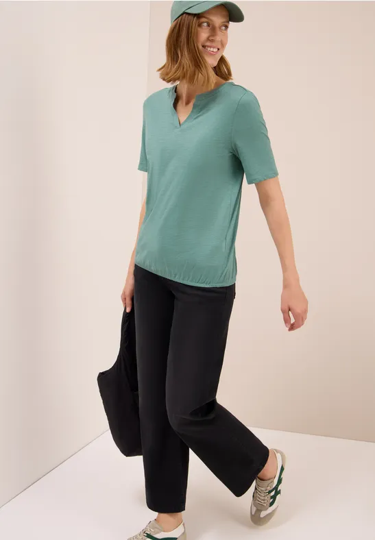 Koszula o wyglądzie tuniki jewel green