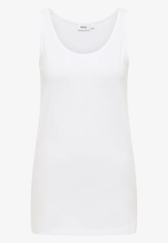 Langes Basic Top White