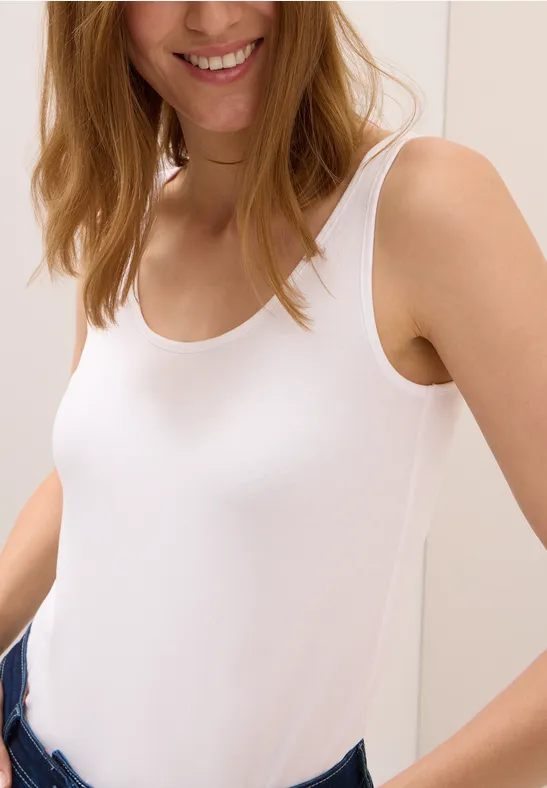 Langes Basic Top White