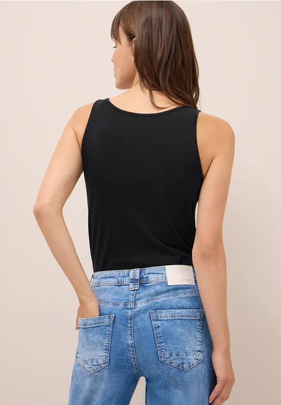 Langes Basic Top Black