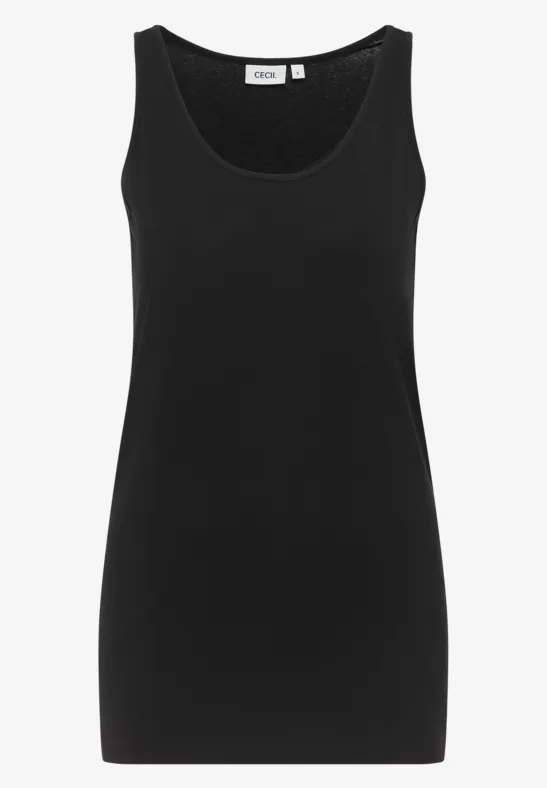 Langes Basic Top Black