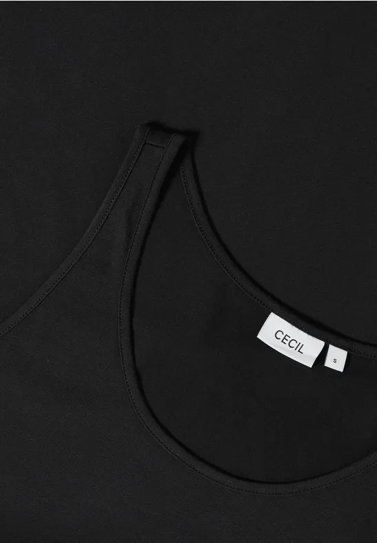 Langes Basic Top Black