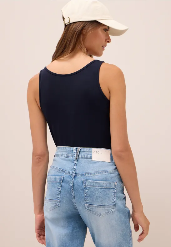 Długi Basic Top urban dark blue
