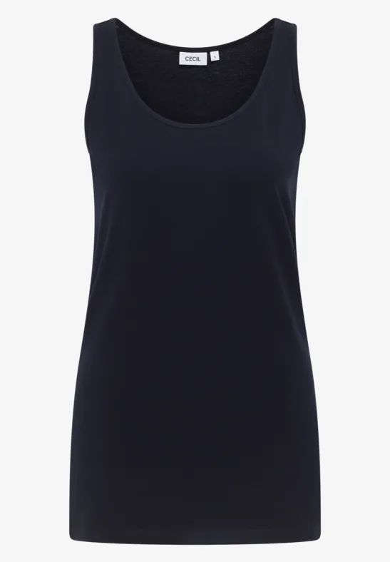 Długi Basic Top urban dark blue