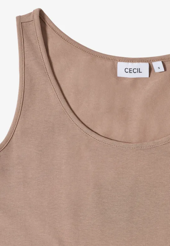 Langes Basic Top natural taupe