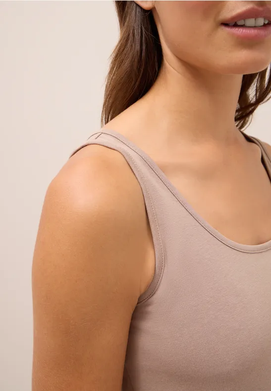 Langes Basic Top natural taupe