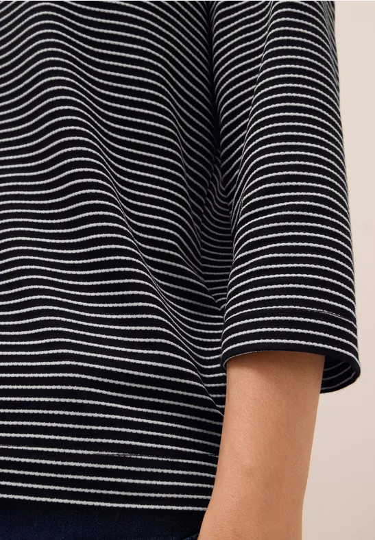 Gestreiftes Shirt Black