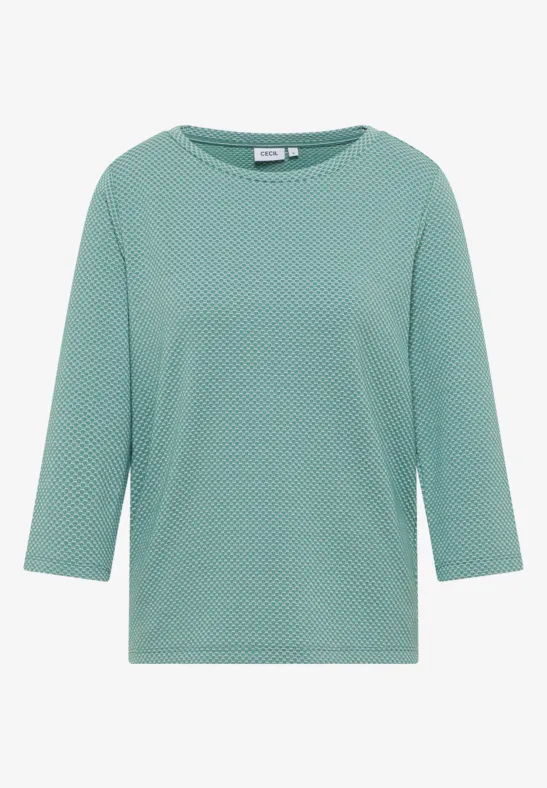 T-shirt structuré Two Tone jewel green