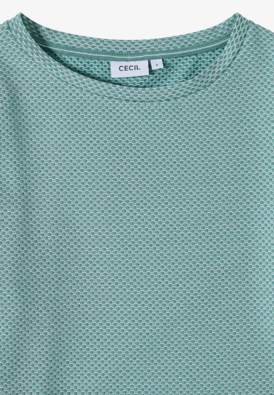 T-shirt structuré Two Tone jewel green